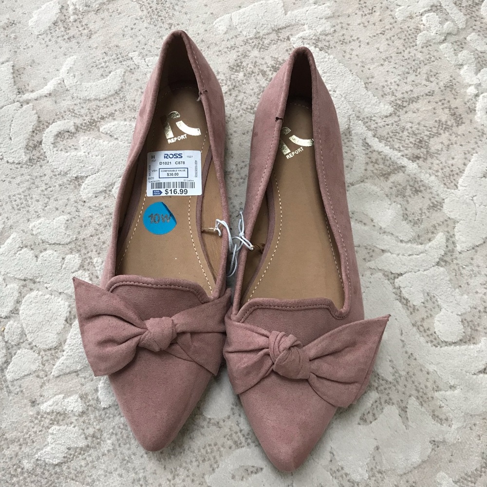 NWT blush flats